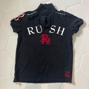 Rush 2010 Tour Black Polo Shirt